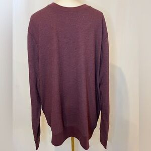 J.Crew NWOT Long-sleeve textured sweater-tee in burgundy